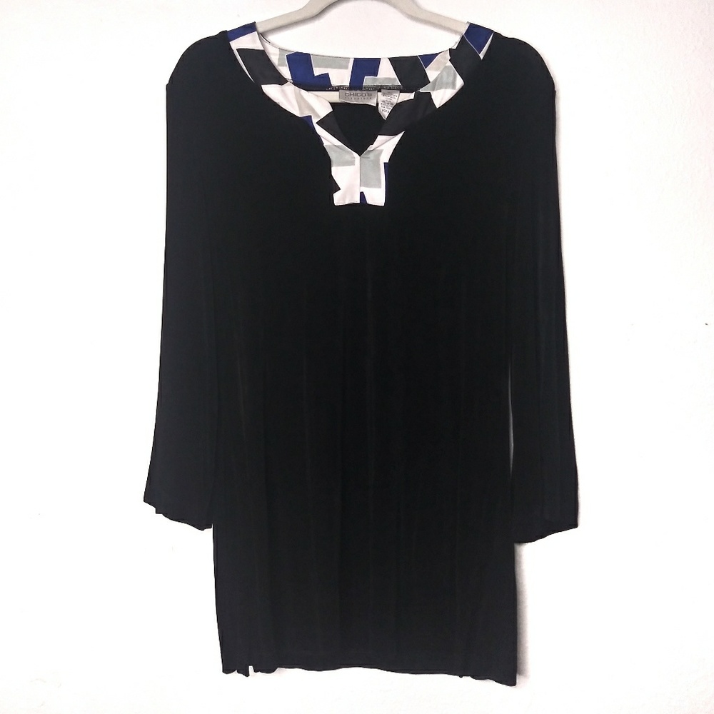 Chico's Travelers Size 2 Blouse